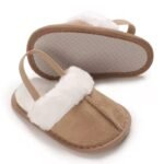 0-18M male and female baby autumn and winter cotton slippers with plush insulation soft sole comfortable indoor walking shoes - Image 3
