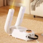 Two-arm Intelligent Timing Portable Electric Shoes Dryer with Deodorizer Dehumidifier Foldable Foot Warmer - Image 2
